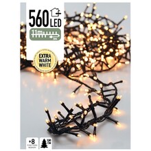 Cluster Weihnachtsbeleuchtung - Extra Warmweiß - 11m - 560 LEDs - Innen & Außen