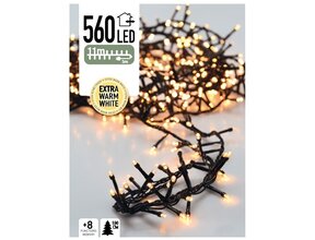 Cluster Weihnachtsbeleuchtung - Extra Warmweiß - 11m - 560 LEDs - Innen & Außen