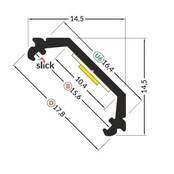 LED Aluminium-Hohlkammerprofil 200 cm mit Diffusorabdeckung 14,5 mm x 14,5 mm – C20ALU für LED-Streifen, Montagezubehör inklusive, optimale Wärmeableitung, hochwertige Oberfläche LED Aluminium-Hohlkammerprofil 200 cm mit Diffusorabdeckung 14,5 mm x 14,5 mm – C20ALU für LED-Streifen, Montagezubehör inklusive, optimale Wärmeableitung, hochwertige Oberfläche