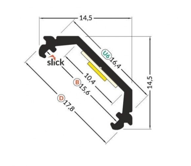 LED Aluminium-Hohlkammerprofil 200 cm mit Diffusorabdeckung 14,5 mm x 14,5 mm – C20ALU für LED-Streifen, Montagezubehör inklusive, optimale Wärmeableitung, hochwertige Oberfläche LED Aluminium-Hohlkammerprofil 200 cm mit Diffusorabdeckung 14,5 mm x 14,5 mm – C20ALU für LED-Streifen, Montagezubehör inklusive, optimale Wärmeableitung, hochwertige Oberfläche