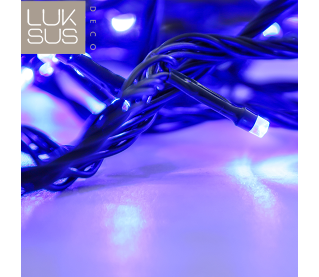 Blauwe Weihnachtsbeleuchtung mit 200 LED-Lämpchen – 15 Meter LED-Streifen, IP44 für Innen- und Außenbereich – Energieeffizient & Wetterfest – LUKSUS Premium-Deko Blauwe Weihnachtsbeleuchtung mit 200 LED-Lämpchen – 15 Meter LED-Streifen, IP44 für Innen- und Außenbereich – Energieeffizient & Wetterfest – LUKSUS Premium-Deko