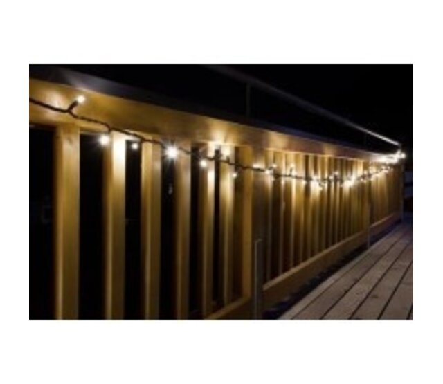 20 Meter LED Lichterkette Weihnachtsbeleuchtung - 200 LEDs Warmweiß - IP44 Wasserdicht - Profi-Luxus für Innen- und Außendekoration