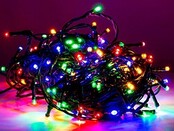 24m LED Streifen – 1200 RGB LED Cluster Kerstverlichtung, Multicolor, IP65 wasserdicht, 24V Niedervolt, 14,4W/m, für Innen- und Außenbereich, inkl. Netzteil