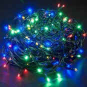 24m LED Streifen – 1200 RGB LED Cluster Kerstverlichtung, Multicolor, IP65 wasserdicht, 24V Niedervolt, 14,4W/m, für Innen- und Außenbereich, inkl. Netzteil