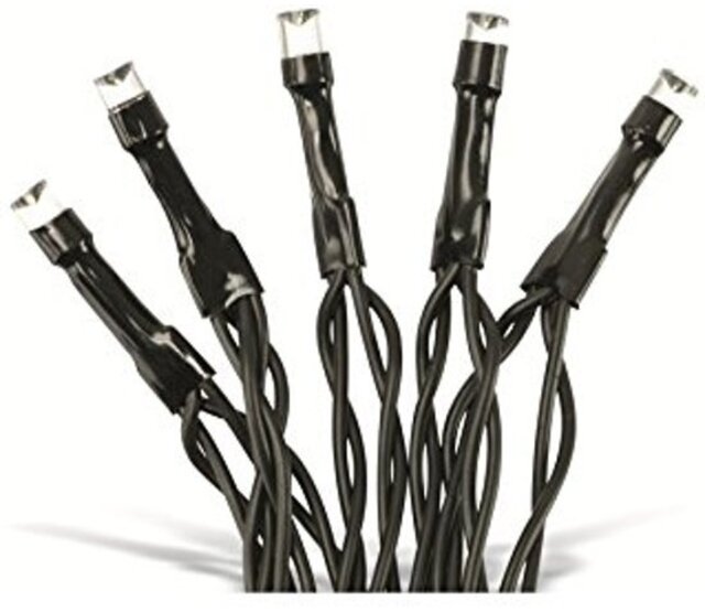 24m LED Streifen – 1200 RGB LED Cluster Kerstverlichtung, Multicolor, IP65 wasserdicht, 24V Niedervolt, 14,4W/m, für Innen- und Außenbereich, inkl. Netzteil