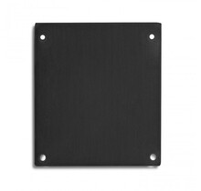 2 x LED-Profil Endkappen mit Montageschrauben für Aluminiumprofile – XL40 in Schwarz, passend für LED-Streifen, inkl. Befestigungsmaterial, hochwertige Abschlusskappen für 40 mm breite Profile