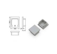 Endkappe für LED-Aluminiumprofil ohne Kabeldurchführung, 20 mm, schwarz – Passend für LED-Streifen, präzise Montage, hochwertiges Design