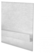 LED-Gipsprofil 2 Meter (2000 mm) – 133,10 mm x 12,50 mm – GIPS13ALU – LED-Streifen-Einbauprofil aus Aluminium für Decken- und Wandbeleuchtung, präzise Maße nach DIN-Norm