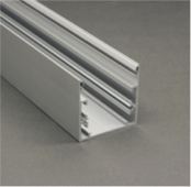 LED Aluminium-Profil XXL 3 Meter mit Abdeckung 53 x 53 mm – Modell XL53WIT, passend für alle LED-Streifen, inklusive milchig-opaler Polycarbonat-Abdeckung, 300 cm Länge