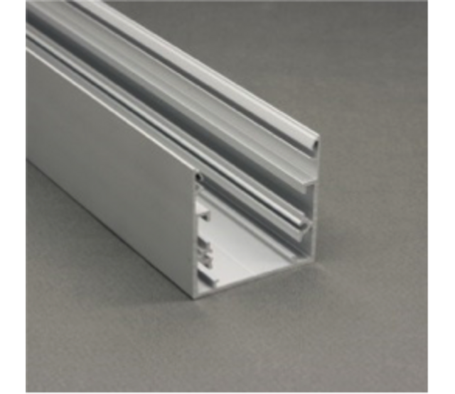 LED Aluminium-Profil XXL 3 Meter mit Abdeckung 53 x 53 mm – Modell XL53WIT, passend für alle LED-Streifen, inklusive milchig-opaler Polycarbonat-Abdeckung, 300 cm Länge