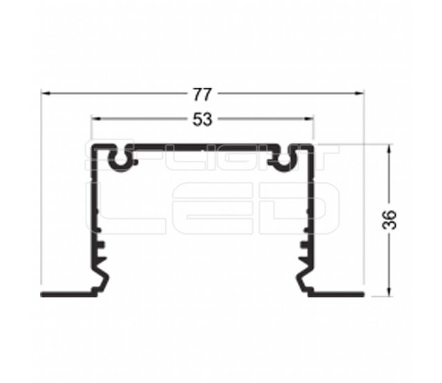 LED XXL Einbauprofil 2 Meter mit Abdeckung 77 mm x 36 mm – XL70ZWART | Hochwertiges Aluminiumprofil für LED-Streifen, diffuses Licht, ideal für Decken- oder Wandmontage, inklusive Opalabdeckung LED XXL Einbauprofil 2 Meter mit Abdeckung 77 mm x 36 mm – XL70ZWART | Hochwertiges Aluminiumprofil für LED-Streifen, diffuses Licht, ideal für Decken- oder Wandmontage, inklusive Opalabdeckung