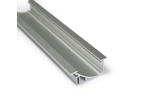 10x LED Einbauprofil 4m 53x13,5mm F8ALU Aluminium für LED Streifen