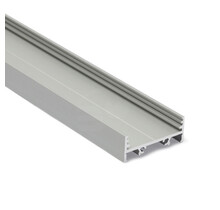 LED Streifen XL Profil 2 Meter, niedrige Abdeckung 33,4 mm x 12,8 mm – XL10ALU, Aluminiumprofil für LED-Beleuchtung, präzise Maße, optimale Lichtstreuung, ideal für Innenbeleuchtung