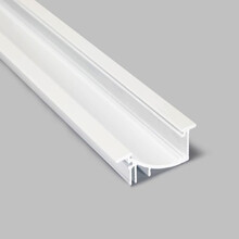 Weißes LED Einbauprofil 4m – 53x13,5mm – Aluminium Profil für LED Streifen