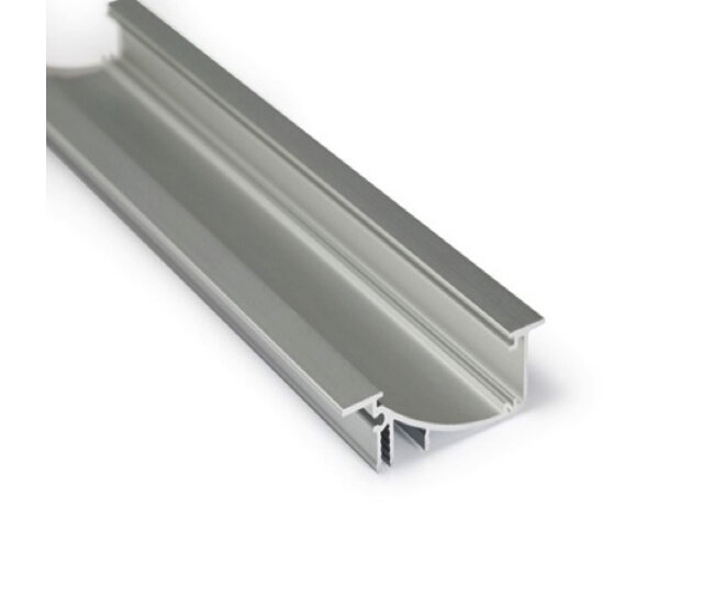 LED-Einbauprofil 3 Meter, 53 mm x 13,5 mm, F8ALU, für LED-Streifen, Aluminium, hochwertige Lichtleiste, präzise Montage, ideal für indirekte Beleuchtung, inklusive Diffusor, 300 cm Länge LED-Einbauprofil 3 Meter, 53 mm x 13,5 mm, F8ALU, für LED-Streifen, Aluminium, hochwertige Lichtleiste, präzise Montage, ideal für indirekte Beleuchtung, inklusive Diffusor, 300 cm Länge