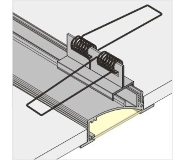 3m LED-Einbauprofil aus Aluminium, 53mm x 13,5mm, für LED-Streifen, weiß (F8WEISS), inkl. Diffusor, ideal für indirekte Beleuchtung, Decken- oder Wandmontage, hochwertige Verarbeitung 3m LED-Einbauprofil aus Aluminium, 53mm x 13,5mm, für LED-Streifen, weiß (F8WEISS), inkl. Diffusor, ideal für indirekte Beleuchtung, Decken- oder Wandmontage, hochwertige Verarbeitung