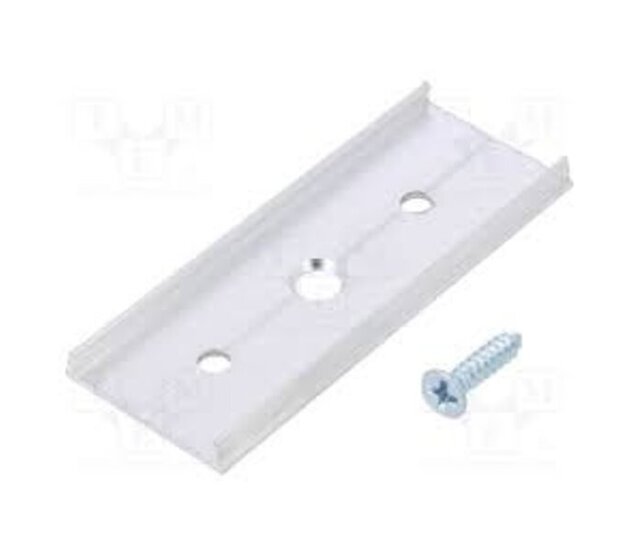 Extra lange Montageklemmer mit Schraube für LED-Profile XL10ALU, XL10WIT, XL10ZWART, XL11ALU, XL11WIT, XL11ZWART – Ideal für LED-Streifen, robuste Befestigung, passend für Alu-Profile in verschiedenen Farben