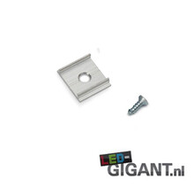 Montageklemmer mit Schraube für LED-Profile XL10ALU, XL10WEISS, XL10ZWART, XL11ALU, XL11WIT, XL11ZWART – Befestigungslösung für LED-Streifen, Aluminiumprofile, 10 mm und 11 mm Breite, in Alu, Weiß, Schwarz
