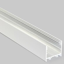 Weißes XL LED-Aluprofil 2m mit flacher Abdeckung 33,4x29,6mm – XL11WEISS