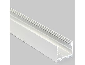 Weißes XL LED-Aluprofil 2m mit flacher Abdeckung 33,4x29,6mm – XL11WEISS