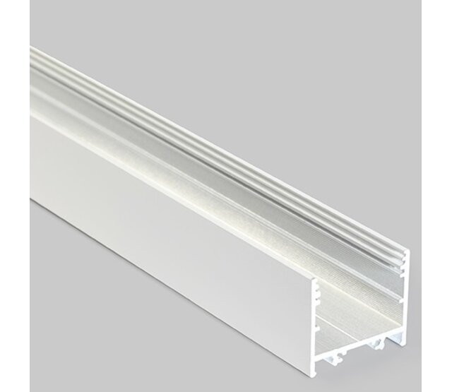 XL LED-Aluminiumprofil 200 cm für LED-Streifen, niedrige Abdeckung 33,4 mm x 29,6 mm, weiß, optimale Lichtverteilung – XL11WEISS XL LED-Aluminiumprofil 200 cm für LED-Streifen, niedrige Abdeckung 33,4 mm x 29,6 mm, weiß, optimale Lichtverteilung – XL11WEISS