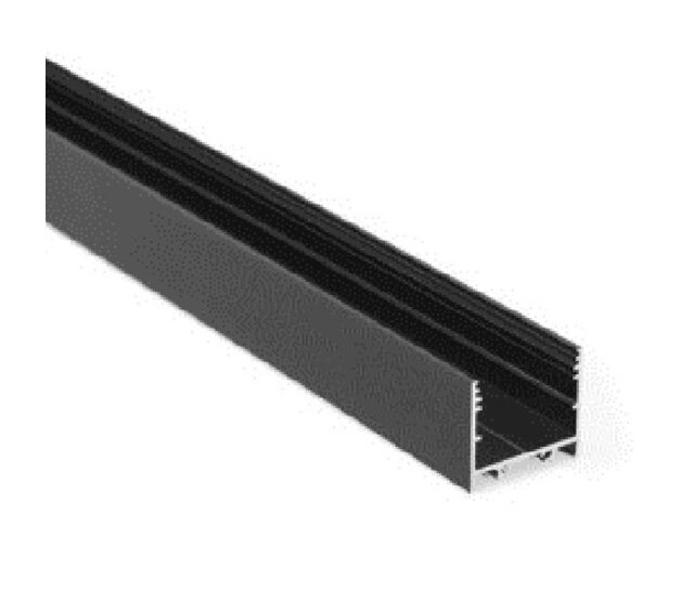 Schwarzes XL LED-Profil 2 Meter mit Opal-Abdeckung, 33,4 mm x 29,6 mm – XL11ZWART, ideal für LED-Streifen, Aluminiumprofil, diffuses Licht, Montagezubehör inklusive Schwarzes XL LED-Profil 2 Meter mit Opal-Abdeckung, 33,4 mm x 29,6 mm – XL11ZWART, ideal für LED-Streifen, Aluminiumprofil, diffuses Licht, Montagezubehör inklusive