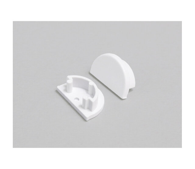 F12WIT LED-Streifen Endkappe – Wasserdichte IP67-Abschlusskappe für 12 mm breite LED-Bänder, inklusive Dichtung, ideal für Innen- und Außenbeleuchtung, einfache Montage, kompatibel mit 12V/24V LED-Streifen