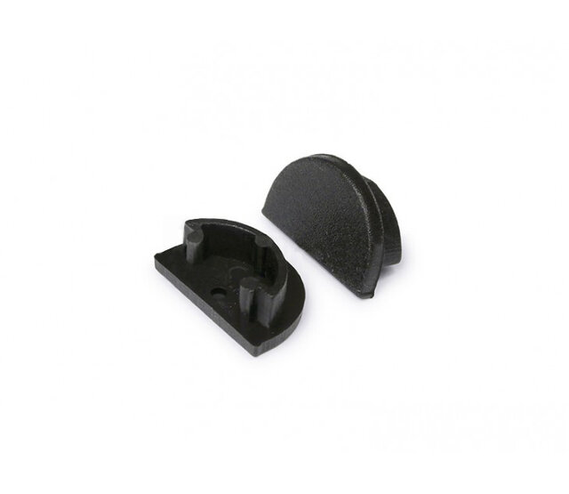 Eindkappe für LED Streifen F12ZWART – IP67-Schutz, 12 mm Breite, Kompatibel mit 12V/24V LED Bändern, Schwarz, 2er Pack – Perfekter Abschluss für LED-Beleuchtung