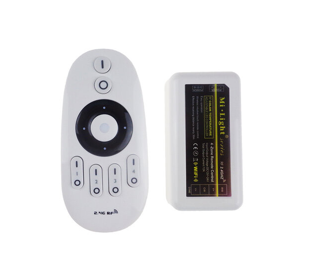PRO Dual-Weiß-LED-Streifen-Controller – 1 Zone – Fut035S – Präzise Steuerung für LED-Beleuchtung, 12-24V, dimmbar, 2x 5A, 255 RGB-Kanäle, kompatibel mit Smart-Home-Systemen PRO Dual-Weiß-LED-Streifen-Controller – 1 Zone – Fut035S – Präzise Steuerung für LED-Beleuchtung, 12-24V, dimmbar, 2x 5A, 255 RGB-Kanäle, kompatibel mit Smart-Home-Systemen