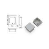 Endkappe für LED-Aluminiumprofil ohne Kabeldurchführung, 20 mm breit, mattweiß, passend für LED-Streifen, Montagezubehör für LED-Beleuchtung, hochwertige Abschlusskappe Endkappe für LED-Aluminiumprofil ohne Kabeldurchführung, 20 mm breit, mattweiß, passend für LED-Streifen, Montagezubehör für LED-Beleuchtung, hochwertige Abschlusskappe