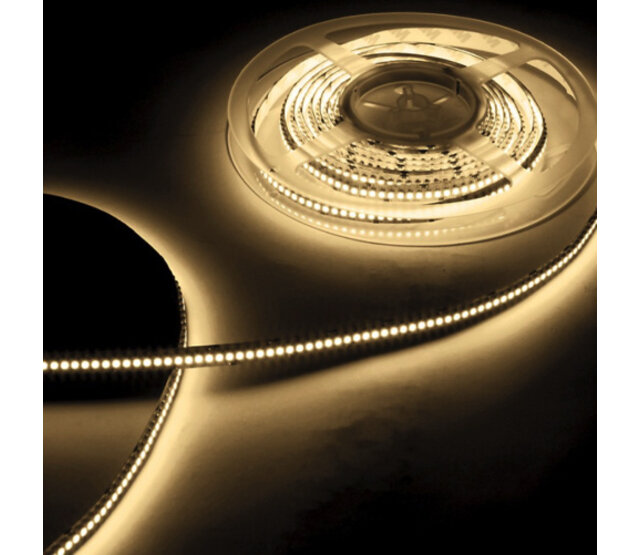 LED Streifen 24 Volt 3000K Warmweiß 9,6W/m 1020lm/m 120 LEDs/m IP20 10m Rolle – Energiesparend & Hochwertig
