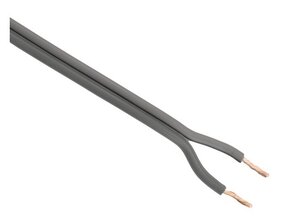 LED Streifen Anschlusskabel 2-polig, YZWL 2x0,75mm² – 1m – Grau