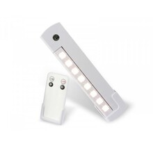 Batteriebetriebene LED-Kastbeleuchtung mit 12V LED-Streifen, 600 Lumen, 4000K Neutralweiß, IP20, 5m Länge, dimmbar, Klebestreifen-Montage für Schränke & Regale