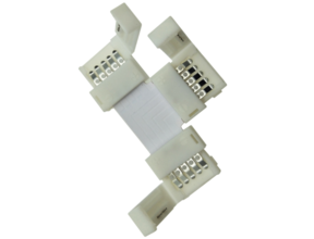 3-Wege-Verbinder für RGBWW LED Streifen – 10 mm breit, lötfrei, Schnellverbinder
