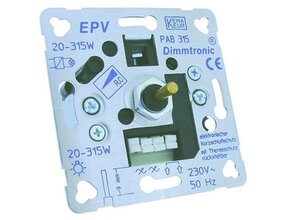 Triac dimmbarer Unterputz-Wanddimmer 1-200 VA für LED, Halogen & Glühlampen