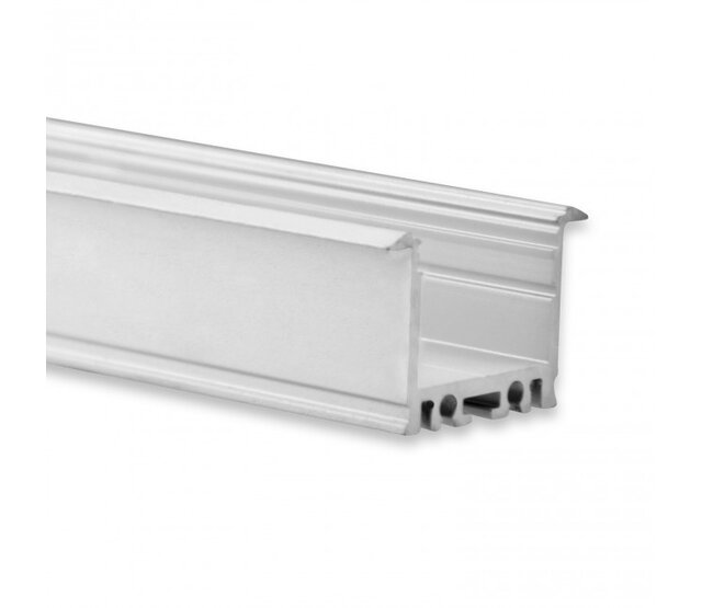 2m Aluminium LED-Einbauprofil mit flacher Abdeckung 30x23 mm für LED-Streifen – XLinbouw08ALU, hochwertige Montageleiste für indirekte Beleuchtung, präzise Verarbeitung, ideal für Wohn- und Gewerberäume 2m Aluminium LED-Einbauprofil mit flacher Abdeckung 30x23 mm für LED-Streifen – XLinbouw08ALU, hochwertige Montageleiste für indirekte Beleuchtung, präzise Verarbeitung, ideal für Wohn- und Gewerberäume