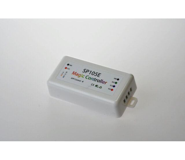 WS2815B DIGILED Bluetooth LED-Controller für RGB-LED-Streifen – 12V, 5m Reichweite, App-Steuerung, DMX-Unterstützung, IP20, für Innen- und Außenbeleuchtung