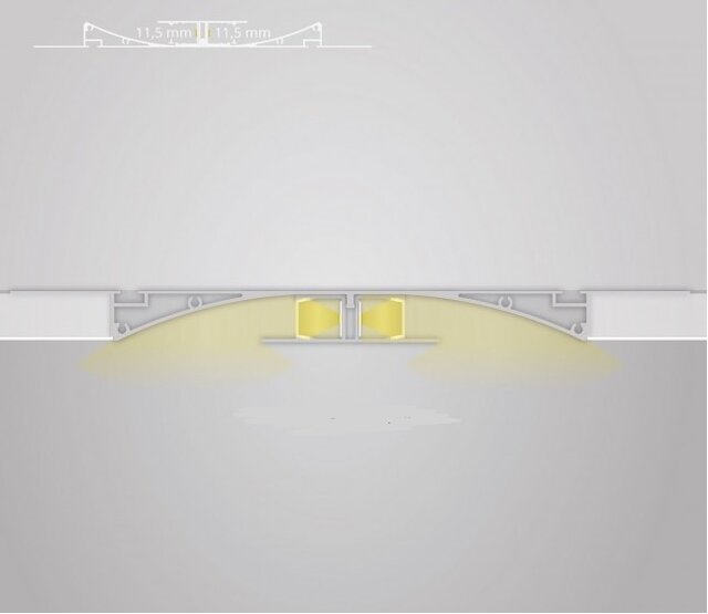 LED-Gipsprofil 2 Meter, 33 mm x 16,8 mm, GIPS11WIT – LED-Streifen-Einbauprofil aus Gips für indirekte Beleuchtung, präzise verarbeitet, ideal für moderne Raumgestaltung, inklusive Montagezubehör LED-Gipsprofil 2 Meter, 33 mm x 16,8 mm, GIPS11WIT – LED-Streifen-Einbauprofil aus Gips für indirekte Beleuchtung, präzise verarbeitet, ideal für moderne Raumgestaltung, inklusive Montagezubehör