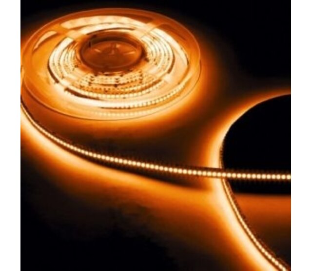 LED Streifen 12 Volt 2700K Extra Warmweiß, 9,6W pro Meter, 120 LEDs/m, IP20, 50m – Energieeffizient & Dimmbar für Innenbeleuchtung