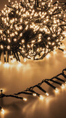 54 Meter Extra Lange LED-Weihnachtsbeleuchtung mit 720 warmweißen LEDs, energiesparend, IP44 spritzwassergeschützt, für Außen- und Innenbereich, steckbar