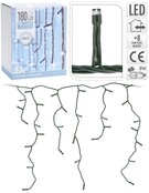 Eiszapfen-Weihnachtsbeleuchtung weiß, 180 LED Streifen, 6 Meter, 8 Lichtmodi, IP44 wasserdicht, 24V Niedervolt, für Innen- und Außenbereich, energiesparend, frostig-weiße Beleuchtung Eiszapfen-Weihnachtsbeleuchtung weiß, 180 LED Streifen, 6 Meter, 8 Lichtmodi, IP44 wasserdicht, 24V Niedervolt, für Innen- und Außenbereich, energiesparend, frostig-weiße Beleuchtung