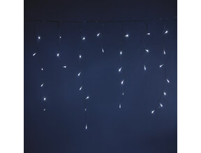 LED Eiszapfen Lichterkette 12m 360 LED Kaltweiß IP65 – Transparentes Kabel, Innen & Außen