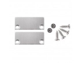 2x LED Profil Endkappen mit Schrauben – GIPS05.C1ALU für LED Streifen