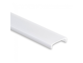 6 m LED Profil Abdeckung 05.1 SCHWARZ Opal – 16,8 mm für LED Streifen