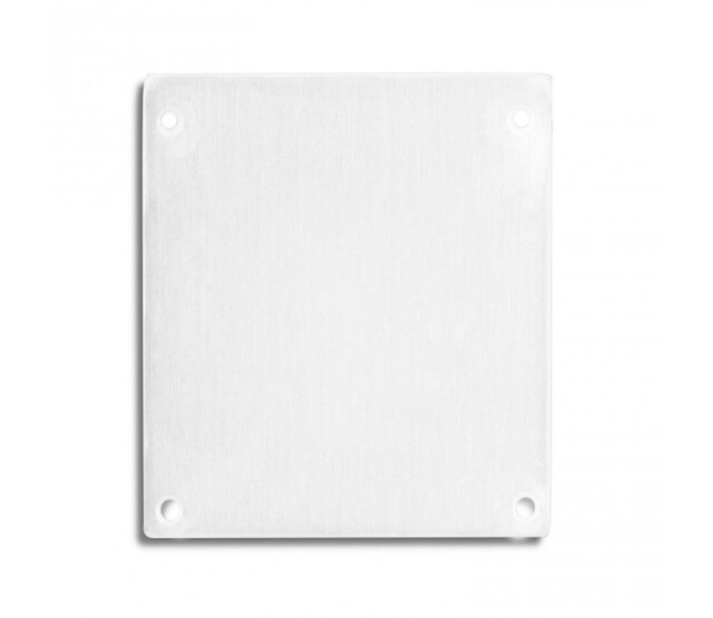 2x LED Aluminium Profil Endkappen mit Schrauben für XL40WIT – Weiß, 40mm breit, inklusive Montagematerial, hochwertiger Abschluss für LED-Profile
