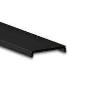 2 Meter Schwarze LED-Profil Abdeckung für XL04 und XL06 LED-Streifen – 25,8 mm Breite – C1-Klasse – Hochwertige Aluminiumabdeckung für professionelle LED-Beleuchtung