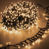 8m LED Weihnachtsbeleuchtung warmweiß mit 400 LEDs, IP44, für Innen & Außen, 230V, energiesparend und wetterfest