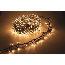 Cluster Lichterkette 14,4m Warmweiß mit 720 LEDs für Innen & Außen