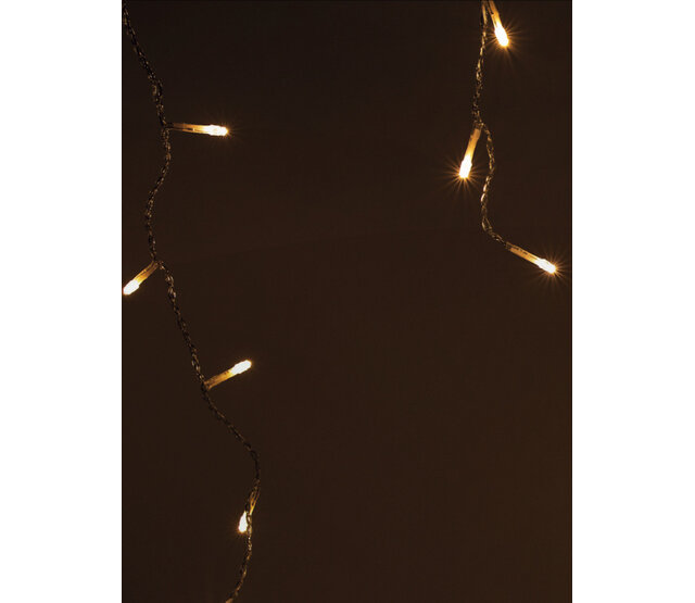 Eiszapfen Weihnachtsbeleuchtung 5,85 m mit 200 LED Streifen - Warmweiß - 8 Funktionen für Innen & Außen - IP44 wetterfest - Energiesparende Weihnachtsdeko Eiszapfen Weihnachtsbeleuchtung 5,85 m mit 200 LED Streifen - Warmweiß - 8 Funktionen für Innen & Außen - IP44 wetterfest - Energiesparende Weihnachtsdeko