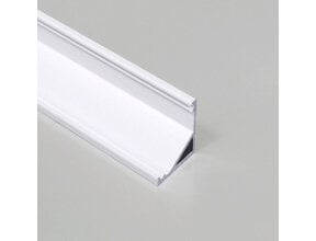Muster LED Alu Profil C12 Weiß – für LED Streifen, Aluminium, 12 mm